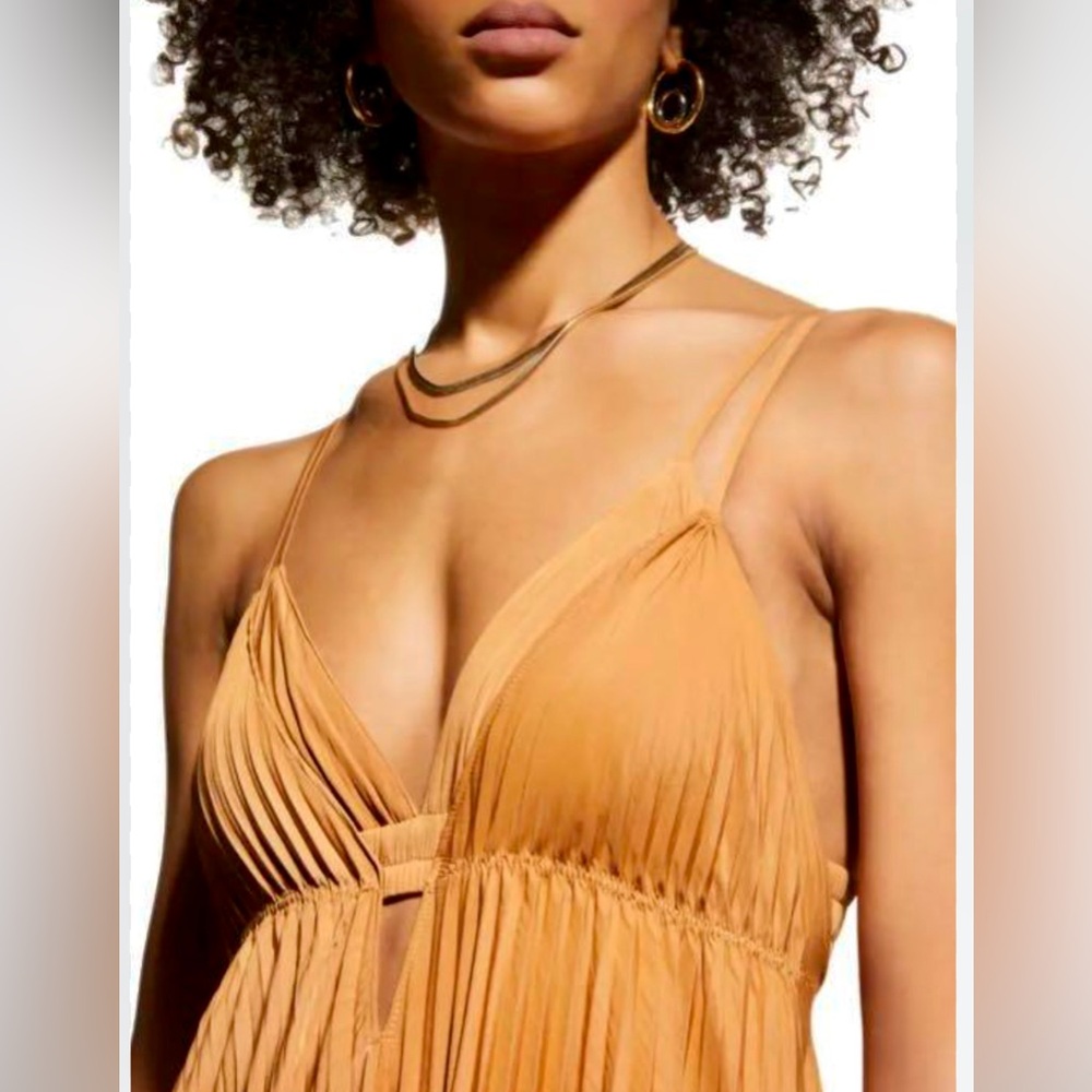 A.L.C Arianna Cutout Pleated Maxi Dress - Picture 3 of 16